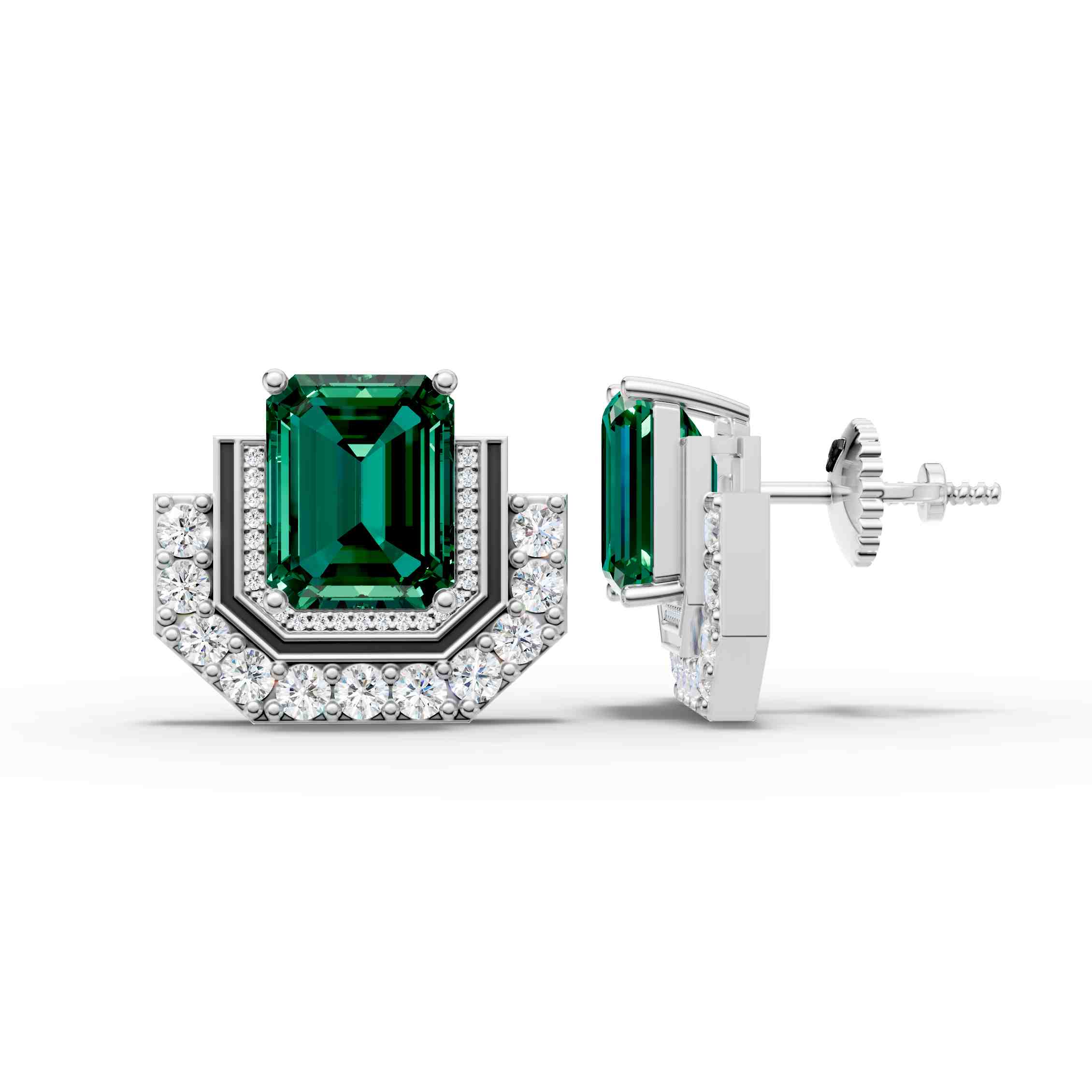 Emerald Royale Statement Studs